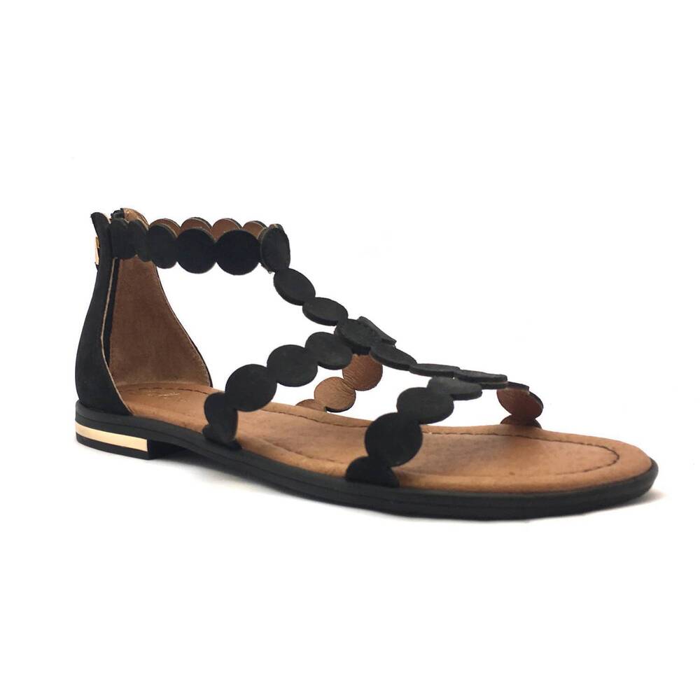 NEW SUDINI women's rovigo suede sandals in black